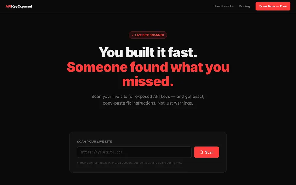 API Key Exposed