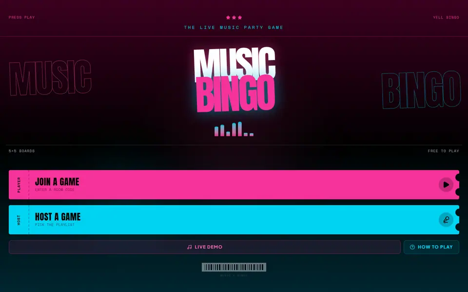 Music Bingo